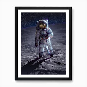 Apollo 11 Space Astronaut Art Print