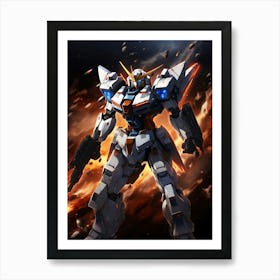 Gundam Robot 4 Art Print