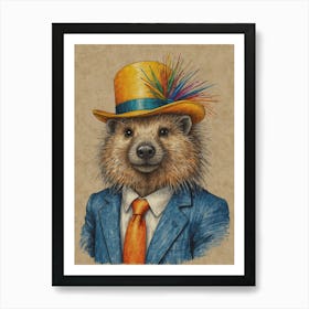 Hedgehog 36 Art Print