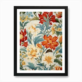 Floral Wallpaper 86 Art Print