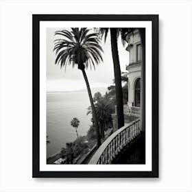 Sorrento, Italy, Black And White Photography 3 Art Print