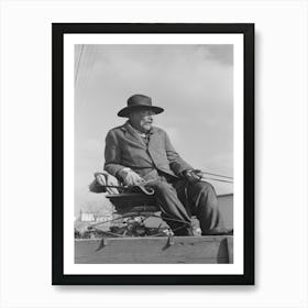 Untitled Photo, Possibly Related To Farmers Talking While In Town, Eufaula, Oklahoma By Russell Lee Art Print