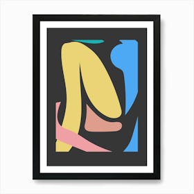 Abstract Shapes Spring Colours Art Print