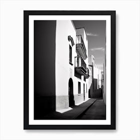 Murcia, Spain, Black And White Analogue Photography 1 Art Print