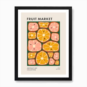 Fruit Market Colorful Abstract Kitchen Art 2 Art Print