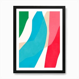 Colorful expressionist strokes 1 Art Print