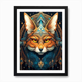 Fox Head Art Print