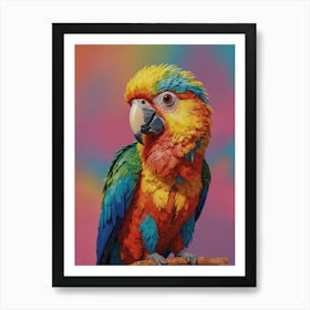 Colorful Parrot 24 Art Print