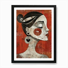 Portrait Of A Woman 628 Art Print