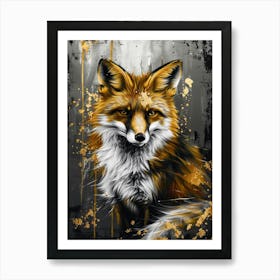 Gold Fox 1 Art Print