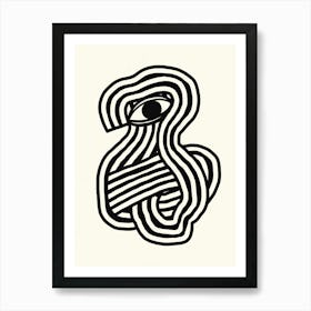 S evil eye Art Print