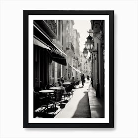 Nice France Mediterranean Black And White Photography Analogue 8 Art Print