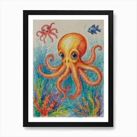 Octopus 56 Art Print