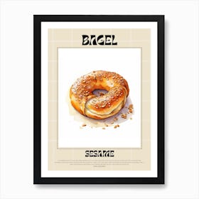 Sesame Bagel 8 Art Print