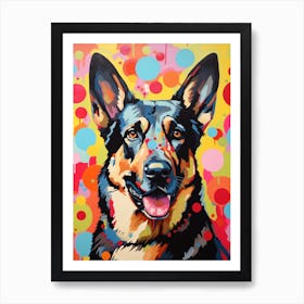 Pop Art German Shepherd 4 Art Print