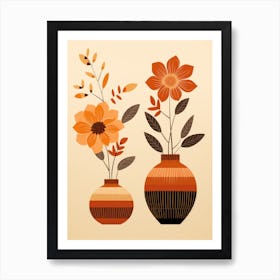 Two Vases With Flowers 5 Art Print