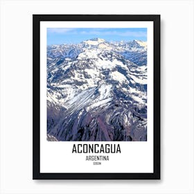 Aconcagua, Andes, Mountain, Argentina, Nature, Wall Print Art Print