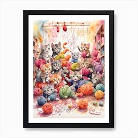 Cute And Funny Kittens Poster