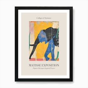 Elephant 1 Matisse Inspired Exposition Animals Poster Art Print
