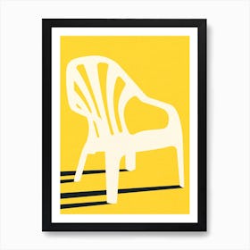 Monobloc Plastic Chair No Vi Art Print