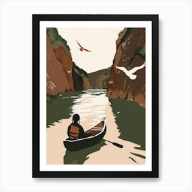 Canoeing 1 Art Print