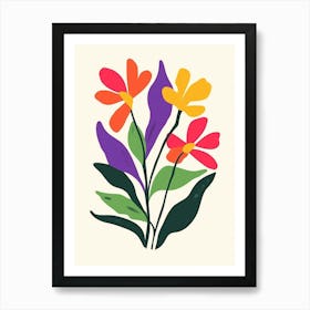 Colorful Flowers 1 Art Print