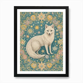 Arctic Fox In The Snow Art Print