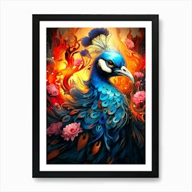 Peacock 4 Art Print