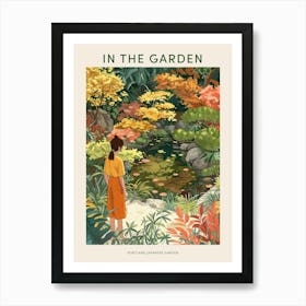 In The Garden Poster Portland Japanese Garden Usa 3 Art Print