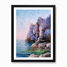 Rocky shore Art Print