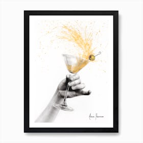 Shaken Martini Art Print