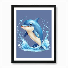 Dolphin Jumping In The Water Art Print