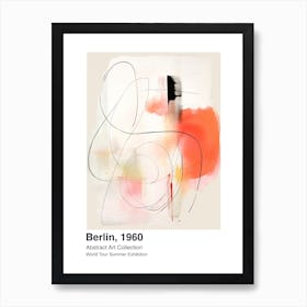 World Tour Exhibition, Abstract Art, Berlin, 1960 6 Art Print