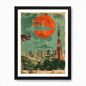 Roppongi Hills In Tokyo Mid Century Modern 1 Art Print