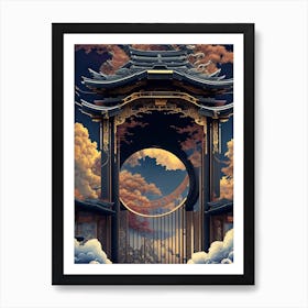 Asian Gate Art Print