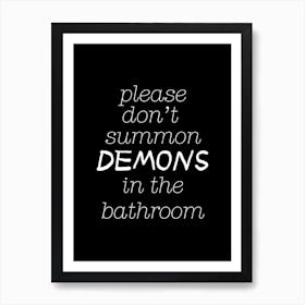 Demons Art Print