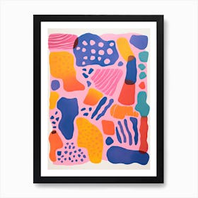 Huntington Library Art Museum Botanical Gardens Abstract Riso Style 4 Art Print