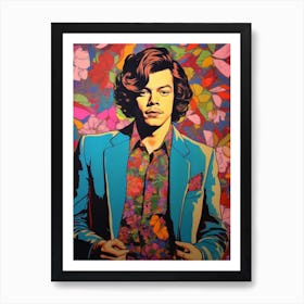 Harry Styles Kitsch Portrait 19 Art Print