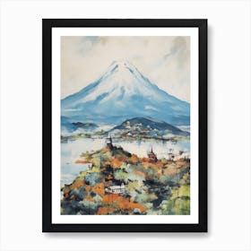 Mount Fuji Japan 5 Mountain Painting Art Print