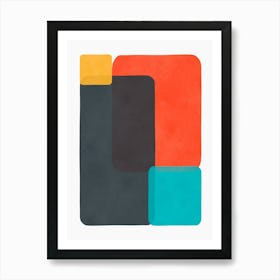 Expressionist and colorful abstract 5 Art Print