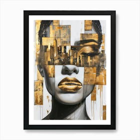 Gold City 1 Art Print