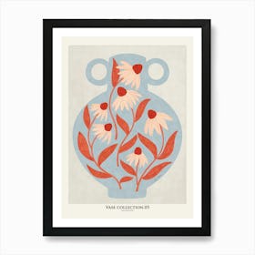 Vase and daisies Collection V Art Print