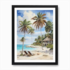 Beach Scene 5 Art Print