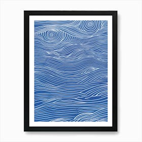 Wavy Lines 2 Art Print