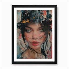 Girl In A Hat Art Print