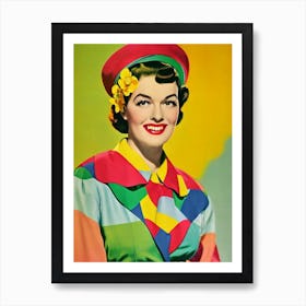 Rosalind Russell Colourful Pop Movies Art Movies Póster