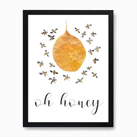 Honey Art Print