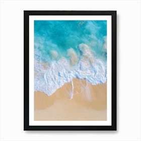 Aerial View Of A Beach 30 Art Print