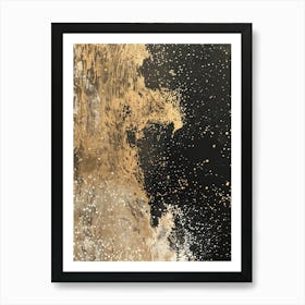 Gold Splatter 3 Art Print