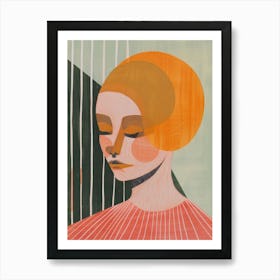 'Woman With Orange Hair' Art Print